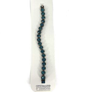Swarovski Turquoise Tennis  Bracelet
